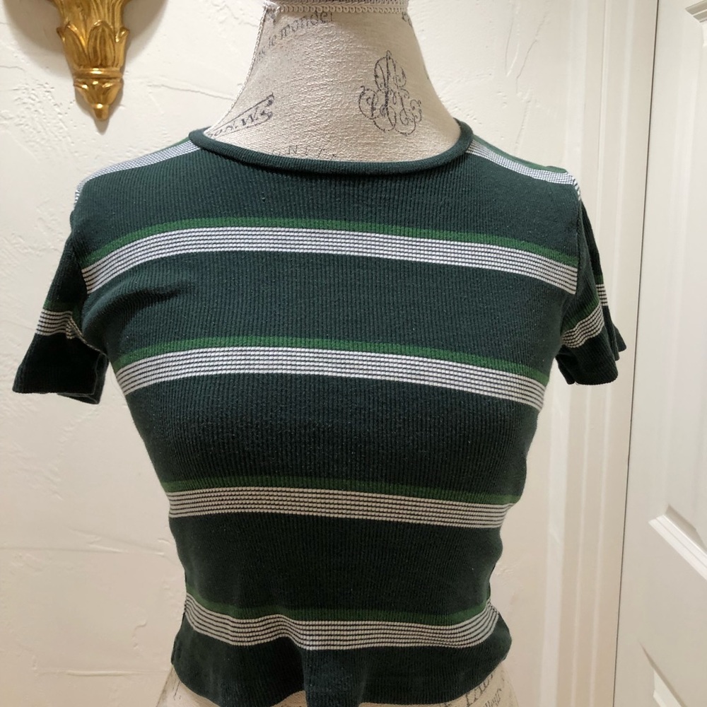 Brandy Melville striped crop top